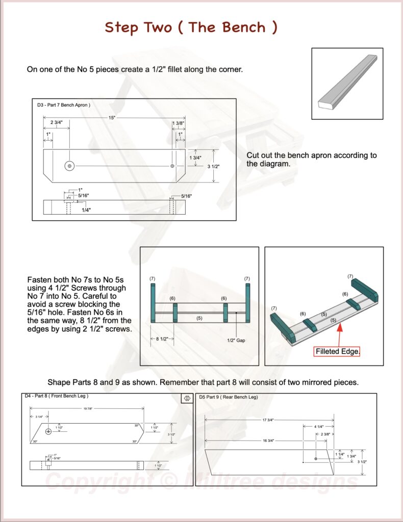 A page from the folding picnic table diy plan